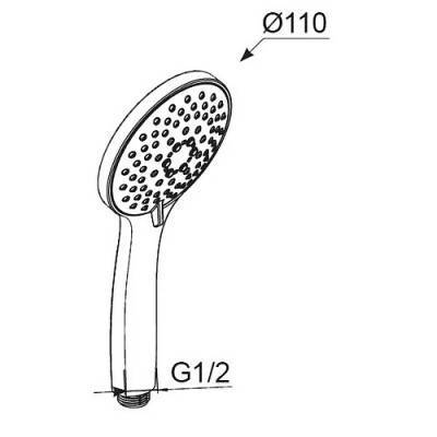 Будкрам купить Spirit Ручной душ 5ф. Spirit Ручной душ 5ф. 2