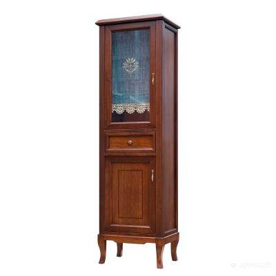 Будкрам купити VICTORIA Пенал зі скляними дверцятами, Античний горіх VICTORIA Пенал зі скляними дверцятами, Античний горіх 2