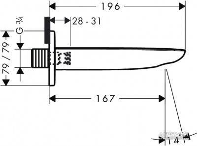 Будкрам купить PuraVida Излив для ванны PuraVida Излив для ванны 2