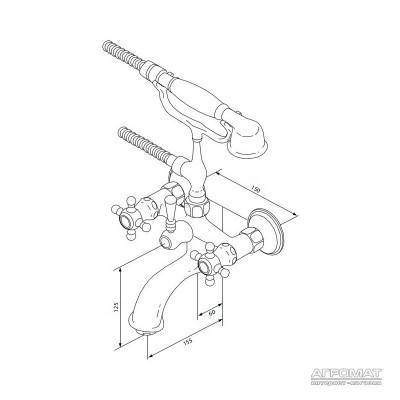 Будкрам купить 5 o'clock Смеситель для ванны/душа 5 o'clock Смеситель для ванны/душа 2