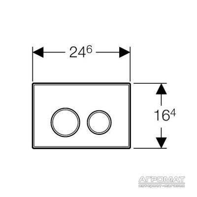 Будкрам купити Sigma20 Клавіша з подвійним змивом, білий/хром глянцевий/білий Sigma20 Клавіша з подвійним змивом, білий/хром глянцевий/білий 2