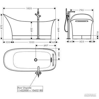Будкрам купити Urquiola Ванна 180x80 Urquiola Ванна 180x80 3