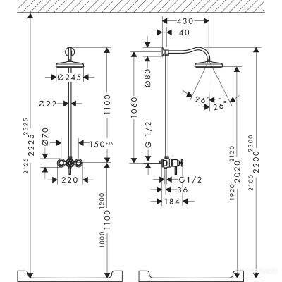 Будкрам купити Montreux Showerpipe Душова система д/душа Montreux Showerpipe Душова система д/душа 2