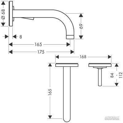 Будкрам купити Uno Зовнішня частина змішувача д/раковини Uno Зовнішня частина змішувача д/раковини 2