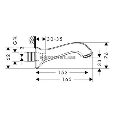 Будкрам купити Metris Classic Вилив д/ванни Metris Classic Вилив д/ванни 2