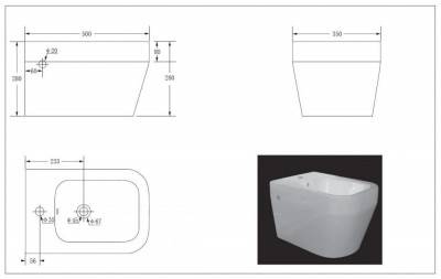 Будкрам купити OPTIMA Біде підвісне + кріплення OPTIMA Біде підвісне + кріплення 2