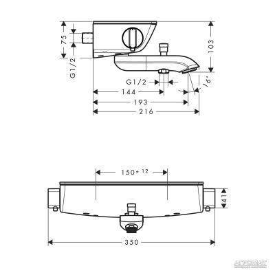 Будкрам купити Ecostat Select Термостат д/ванни Ecostat Select Термостат д/ванни 2