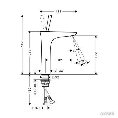 Будкрам купити PuraVida 200 Змішувач д/раковини PuraVida 200 Змішувач д/раковини 3