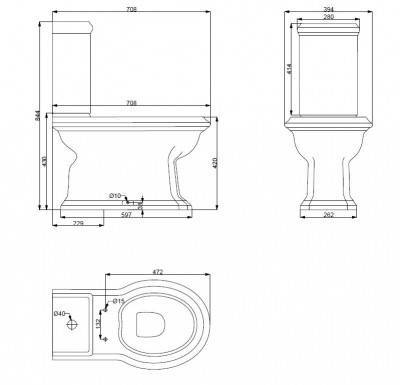 Будкрам купить Напольный унитаз Charlestone с деревянной крышкой
 Напольный унитаз Charlestone с деревянной крышкой
 3