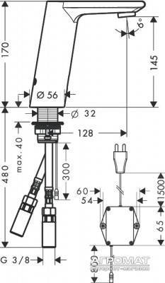 Будкрам купить Metris S Смеситель для раковины, сенсорный Metris S Смеситель для раковины, сенсорный 2