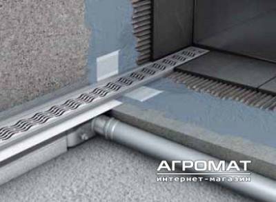 Будкрам купить Душевой канал с вертикальным фланцем низкий сифон 685мм
