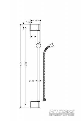 Будкрам купити Unica'Crometta Душова стійка Unica'Crometta Душова стійка 2