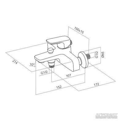 Будкрам купить Inspire 2 Смеситель для ванны/душа Inspire 2 Смеситель для ванны/душа 2