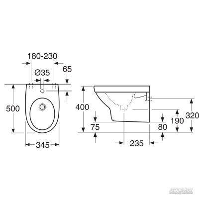 Будкрам купити 5598 NAUTIC Біде підвісне 5598 NAUTIC Біде підвісне 2