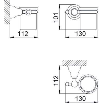 Будкрам купить Fresh Стакан с держателем, хром Fresh Стакан с держателем, хром 2