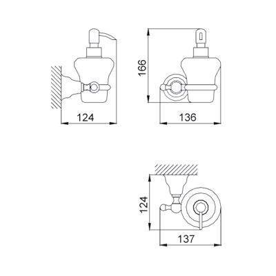 Будкрам купити Charlestone Дозатор рідкого мила, хром Charlestone Дозатор рідкого мила, хром 2