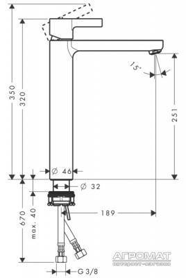 Будкрам купить Metris S 260 Highriser Смеситель для раковины Metris S 260 Highriser Смеситель для раковины 2