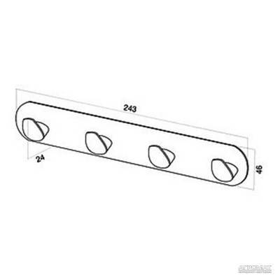 Будкрам купить Inspire набор крючков для полотенец Inspire набор крючков для полотенец 2