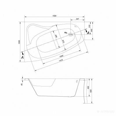 Будкрам купить SICILIA Ванна 150x100 левая PW01 S906-001 SICILIA Ванна 150x100 левая PW01 S906-001 2