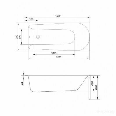 Будкрам купити FLAVIA Ванна 160x70 +PW01 FLAVIA Ванна 160x70 +PW01 2