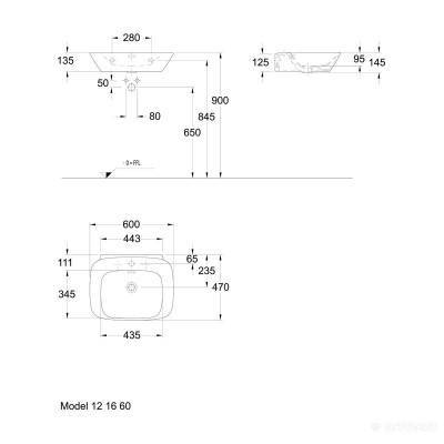 Будкрам купити Silk Умивальник 600х470мм, білий Silk Умивальник 600х470мм, білий 2