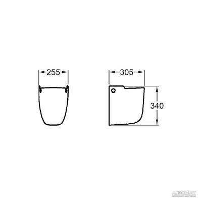 Будкрам купить Renova №1 Полупьедестал, белый Renova №1 Полупьедестал, белый 3