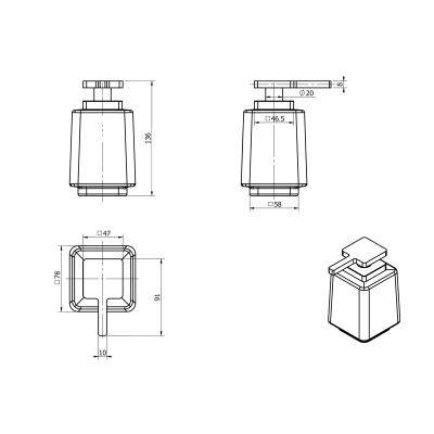 Будкрам купити COMFORT 2.0 Дозатор рідкого мила (без тримача), матова COMFORT 2.0 Дозатор рідкого мила (без тримача), матова 2