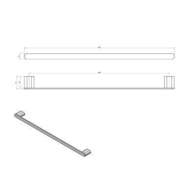 Будкрам купить VINTAGE 2.0 Полотенцедержатель 60см, хром VINTAGE 2.0 Полотенцедержатель 60см, хром 2