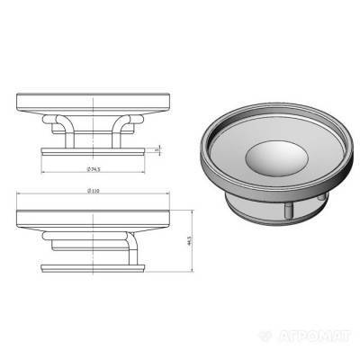 Будкрам купить UNIQUE Мыльница керамическая, настольная, хром UNIQUE Мыльница керамическая, настольная, хром 2