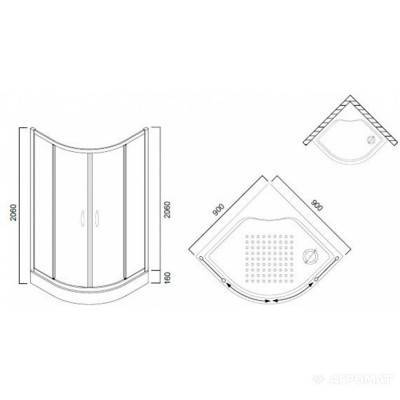 Будкрам купить Bliss round душевой уголок Bliss round душевой уголок 2
