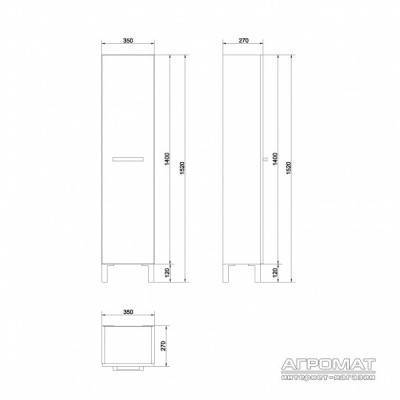 Будкрам купить MESTA Пенал темный ясень MESTA Пенал темный ясень 3