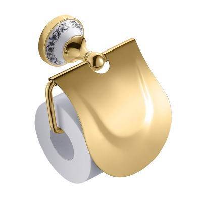 Будкрам купити Charlestone Ceramic Тримач туал. паперу з кришкою, золото