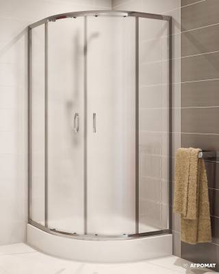 Будкрам купити SAONA Душова кабіна напівкругла 90