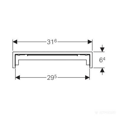 Будкрам купити Декоративна накладка д/душового елемента, під плитку з рамкою Декоративна накладка д/душового елемента, під плитку з рамкою 2