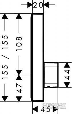 Будкрам купить ShowerSelect Внешняя часть смесителя для ванны ShowerSelect Внешняя часть смесителя для ванны 2