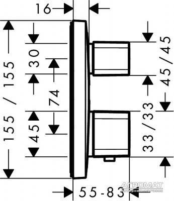 Будкрам купити Ecostat E Зовнішня частина термостата Ecostat E Зовнішня частина термостата 2