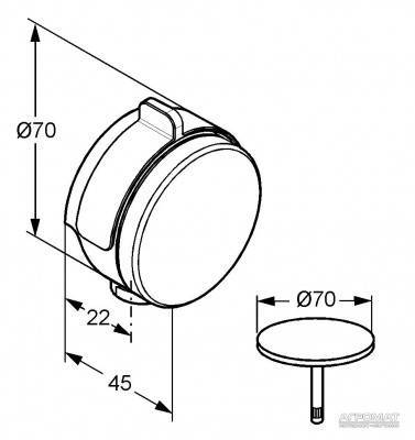 Будкрам купить Rotexa Multi Внешняя часть сифона с наполнением
 Rotexa Multi Внешняя часть сифона с наполнением
 2