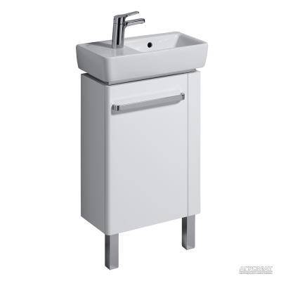 Будкрам купить Renova №1 Comprimo Шкафчик под умывальник, 348х604х222 мм, крепление дверей справа/слева, корпус белый