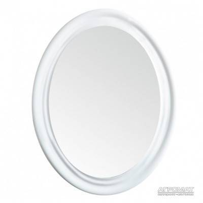 Будкрам купить  LANTE bianco, Зеркало овал. 90, цвет белый глянец.