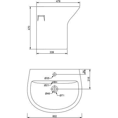 Будкрам купити AURORA 2.0 Раковина 60 AURORA 2.0 Раковина 60 2