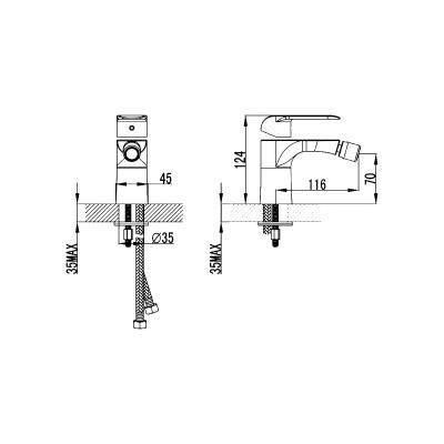 Будкрам купити IVEN Змішувач д/біде з дон. клап. 01011100, хром IVEN Змішувач д/біде з дон. клап. 01011100, хром 2