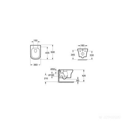 Будкрам купить TYROL унитаз подвесной+крышка soft close (2 уп.)
 TYROL унитаз подвесной+крышка soft close (2 уп.)
 2
