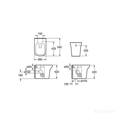 Будкрам купить 8290023 TYROL Унитаз нап. крышка soft close (2уп) 8290023 TYROL Унитаз нап. крышка soft close (2уп) 2