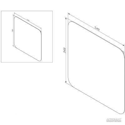 Будкрам купить BLISS D зеркало 60 бел. BLISS D зеркало 60 бел. 2