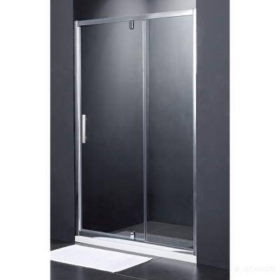 Будкрам купить FRAME душевые двери в нишу распашные - 140*190 - хром / шиншилла

