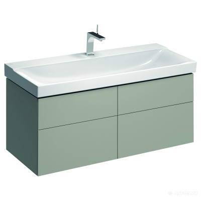 Будкрам купить Xeno2 Шкафчик под умывальник 1174х530х462 мм, 2 маленькие и 2 большие ящики, матовый серый