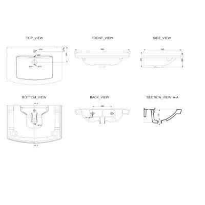 Будкрам купити RETRO Раковина 80 RETRO Раковина 80 2