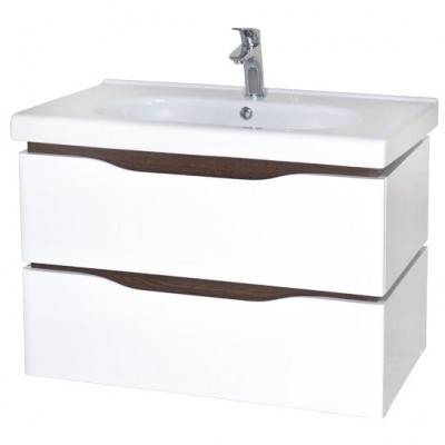 Будкрам купити ВЕНЕЦІЯ Тумба підвісна з раковиною-80 Сіті, венге