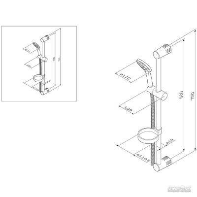 Будкрам купить JOY Душевой набор, 1 режим JOY Душевой набор, 1 режим 2
