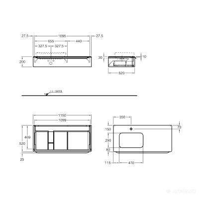 Будкрам купить myDay Шкафчик под умывальник 1150х200х520мм с отверстием слева, 1 ящик с подсветкой, какао с молоком myDay Шкафчик под умывальник 1150х200х520мм с отверстием слева, 1 ящик с подсветкой, какао с молоком 2